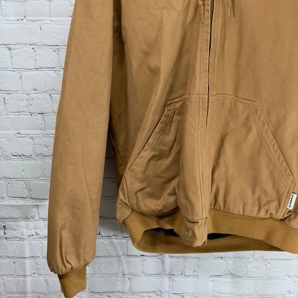 Wolverine Tan Houston Hooded Heavy Canvas Zip Quil - Picture 3 of 12